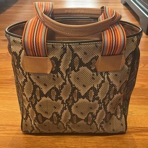 Consuela Margot new snakeskin and leather tote - retired and rare